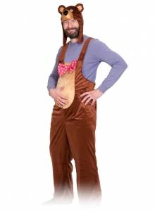 Карнавальный костюм для взрослых из плюша Медведь бурый