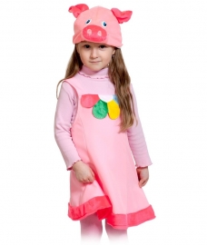 Детский карнавальный костюм Поросюшка ткань-плюш