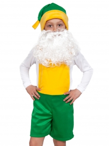 Детский карнавальный костюм из плюша Гномик 1