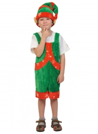 Детский карнавальный костюм из плюша Эльф