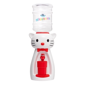 Детский кулер для воды кот Китти белый с красным- АкваНяня