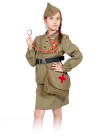 Детский карнавальный костюм Медсестра военная