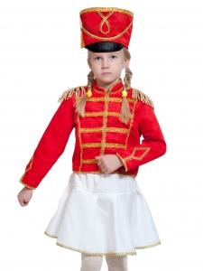 Детский карнавальный костюм Мажоретка (замш)