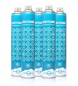 Кислородные баллончики «OXYOMi», 17л (комплект 5 штук)