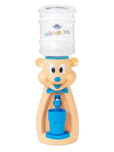 Детский кулер для воды Мышка персиковая с голубым - АкваНяня