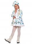 Детский карнавальный костюм Снегурочка плюш