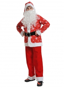 Детский карнавальный костюм Санта Клаус ткань-плюш