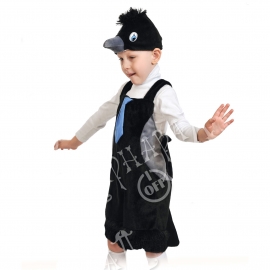 Детский карнавальный костюм из плюша Вороненок
