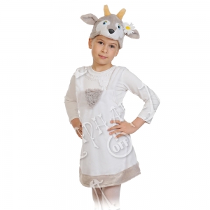Детский карнавальный костюм из плюша Козочка