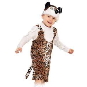 Детский карнавальный костюм из плюша Леопардик