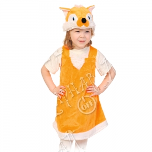 Детский карнавальный костюм из плюша Лисичка