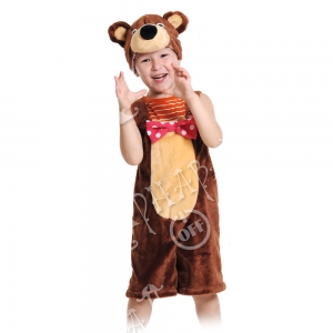 Детский карнавальный костюм из плюша Медведь цирковой