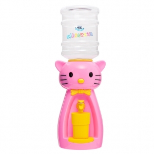 Детский кулер для воды  кот Китти розовый с желтым — АкваНяня