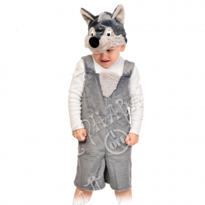 Детский карнавальный костюм из плюша Волчонок