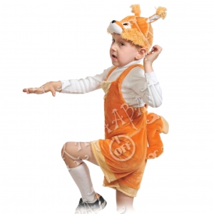 Детский карнавальный костюм из плюша Бельчонок