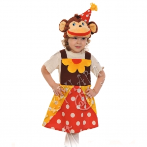 Детский карнавальный костюм Мартышка из цирка