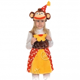 Детский карнавальный костюм из плюша Мартышка из цирка