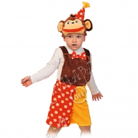 Детский карнавальный костюм из плюша Шимпанзёнок из цирка